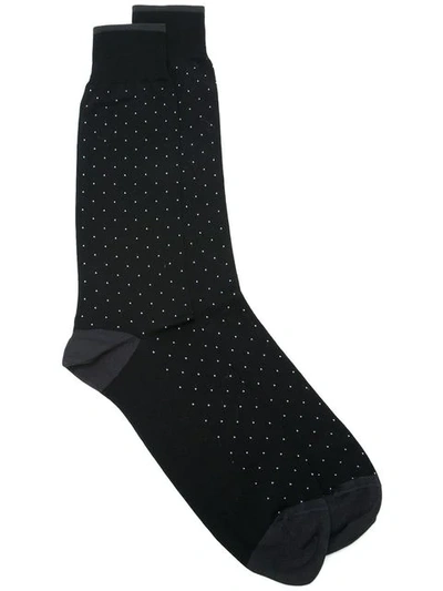 Dolce & Gabbana Dotted Socks - Black
