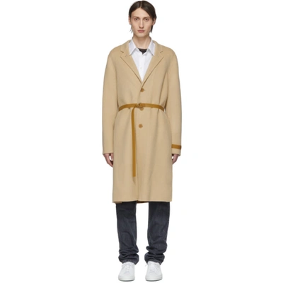 Helmut Lang Single-breasted Coat In Brown