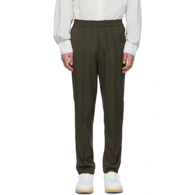 Harmony Khaki Paolo Trousers In Dark Khaki