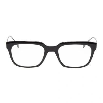Dita Black And Grey Argand Glasses In Black/iron