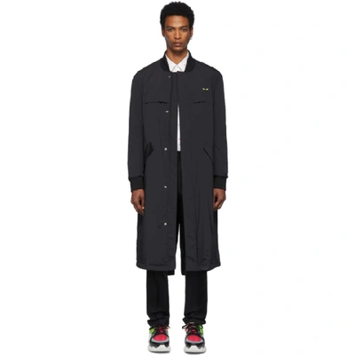 Fendi Black I See You Parka In F0gme Blk