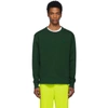 Acne Studios Fairview Face Sweatshirt In Green