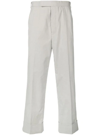 Thom Browne Pincord Sack Trouser In Grey