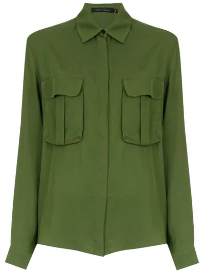 Andrea Marques Loose Fit Shirt In Verde