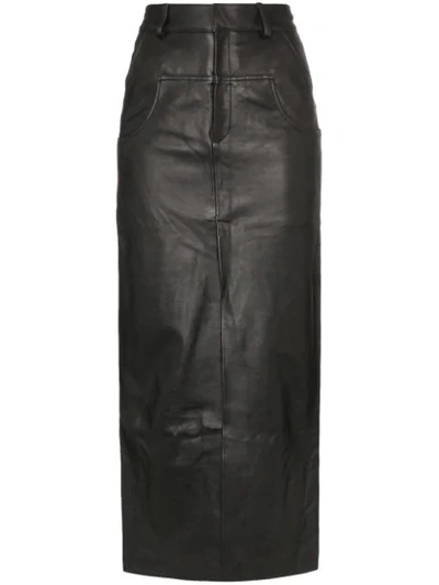 Markoo Langer Rock Mit Schlitz In Black