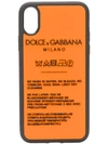 Dolce & Gabbana Logo Washing Instructions Iphone X Case In Orange