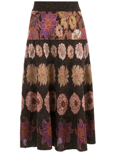 Cecilia Prado Midi Flora Skirt - Multicolour
