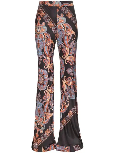 Chloé Persian Print Trousers In 001 Black