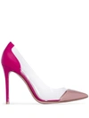 Gianvito Rossi Plexi Pumps In Pink