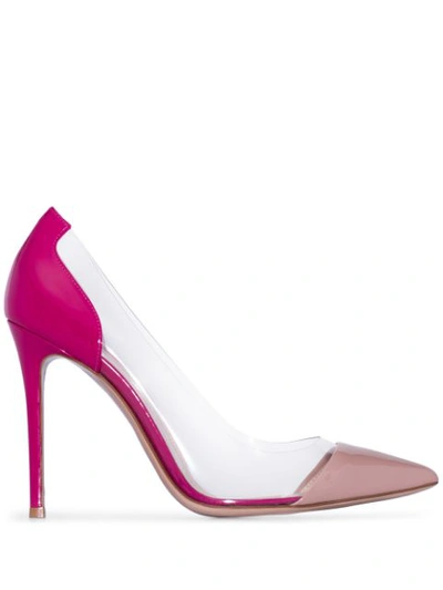 Gianvito Rossi Plexi Pumps In Pink