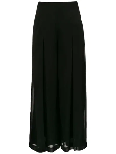 Mara Mac Pockets Palazzo Pants In Black