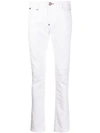 Philipp Plein Straight Fit Jeans In White