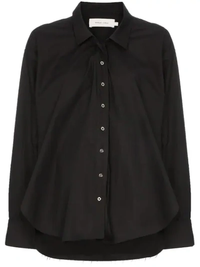 Marques' Almeida Marques'almeida Buttoned Shirt With Cuff Ring Detail In Black