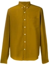Ami Alexandre Mattiussi Classic Collar Shirt With Chest Pocket In Green