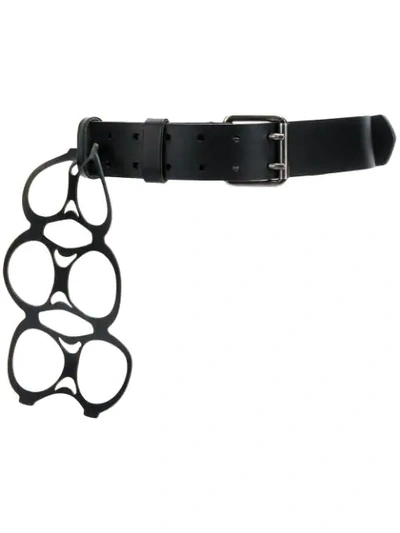 Raf Simons 6 Pack Attached Belt In Black