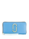 Marc Jacobs Snapshot Continental Wallet In Blue