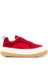Eytys Sonic Chunky Sneakers In Red