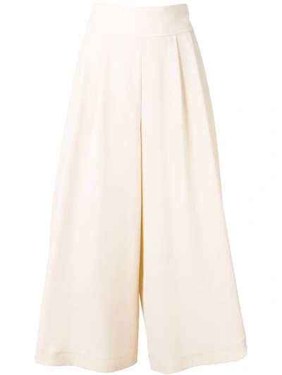 See By Chloé Wide Leg Trousers In Neutrals
