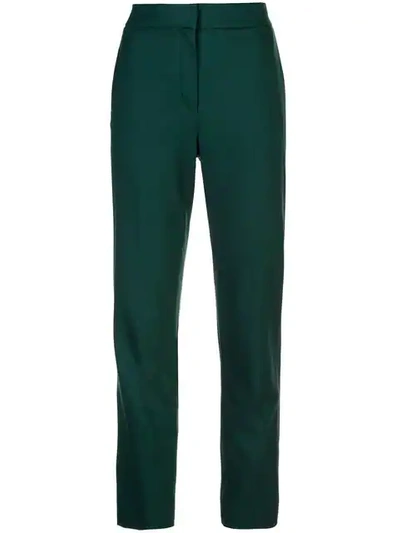 Oscar De La Renta Slim-fit Trousers In Brown