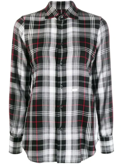 Dsquared2 Classic Check Shirt In Black
