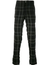 Transit Checked Trousers - Black