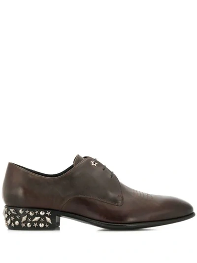 Jimmy Choo Jackson Lace-up Shoes In Brown