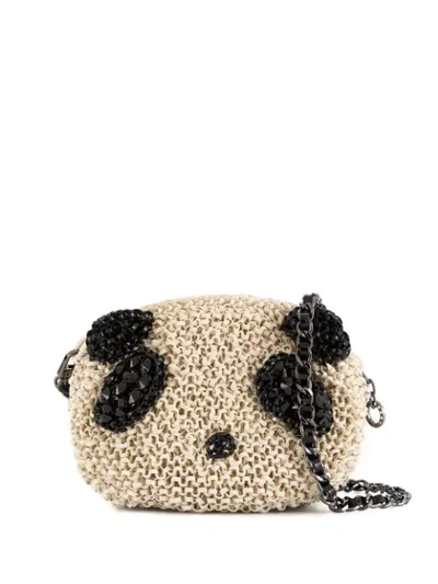 Anteprima Panda Shaped Mini Bag In White