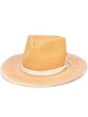 Nick Fouquet Woven Trilby Hat - Brown