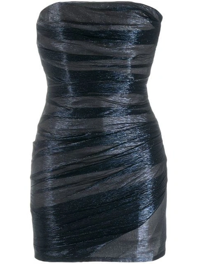 Dsquared2 D Squared Fitted Bandeau Dress In Midnight Blue