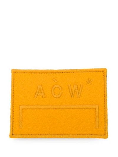A-cold-wall* Embroidered Logo Patch In Yellow