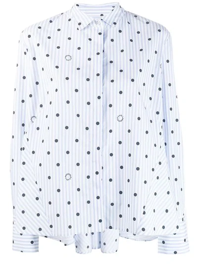 Karl Lagerfeld Karl Dots Shirt In Blue ,white