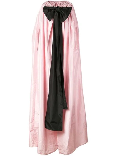 Adam Lippes Drapierter Mantel Mit Schleife - Rosa In Pink