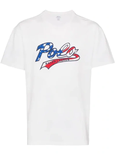 Polo Ralph Lauren Logo Printed T-shirt In White
