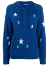 Chinti & Parker Star Knit Hoodie In Blue