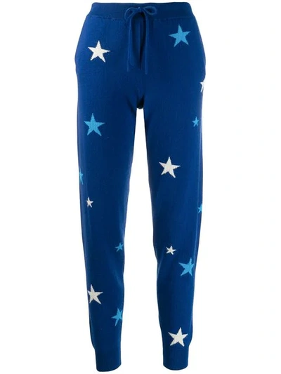 Chinti & Parker Star Print Trousers In Blue