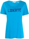 Chinti & Parker T-shirt Mit "liberté"-schriftzug In Blue