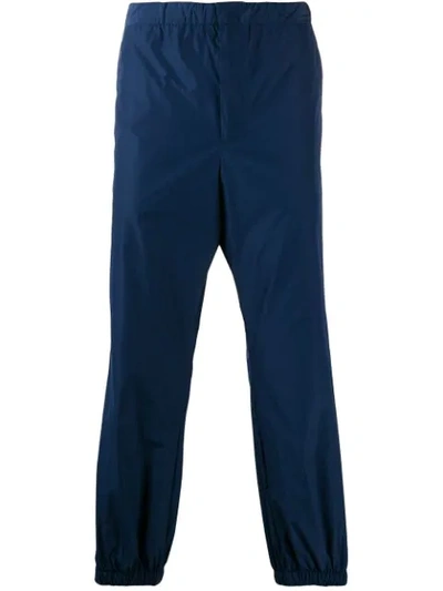 Prada Elasticated Waist Trousers In Blue