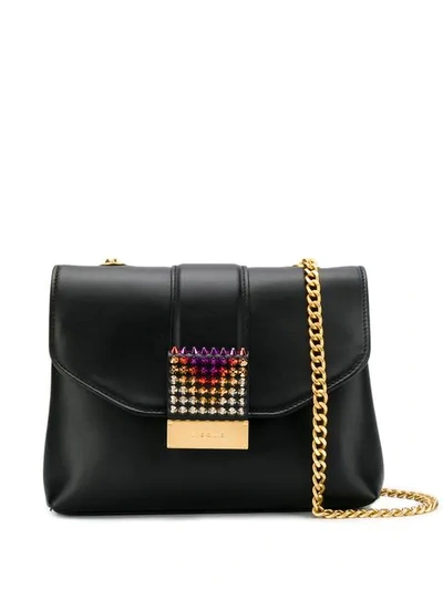 Visone Alice Shoulder Bag - Black In Black