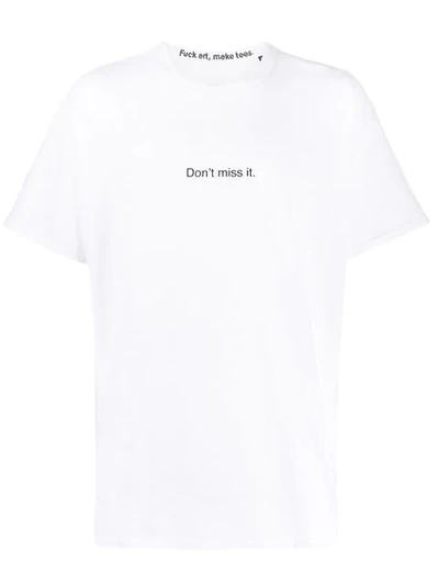 Famt Slogan-print T-shirt In White