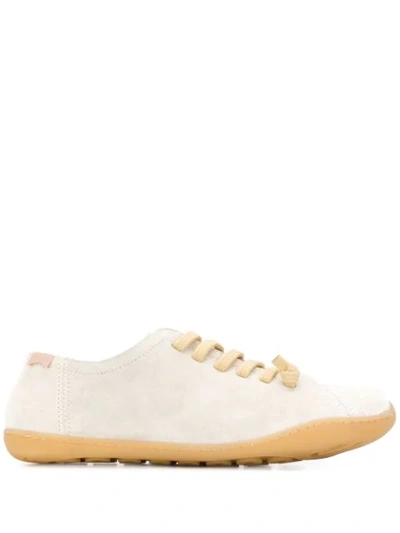 Camper Flat Lace-up Trainers In Neutrals