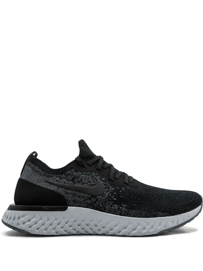 Nike Epic React Flyknit Sneakers In Black