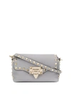 Valentino Garavani Mini Rockstud Crossbody In Grey