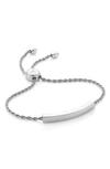 Monica Vinader Linear Friendship Chain Bracelet In Silver