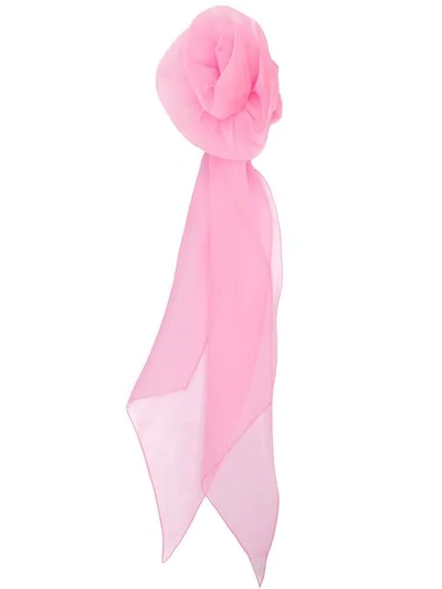 Marc Jacobs Schal Mit Oversized-blume - Rosa In Pink