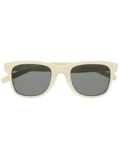 Saint Laurent Snake Sunglasses In Neutrals