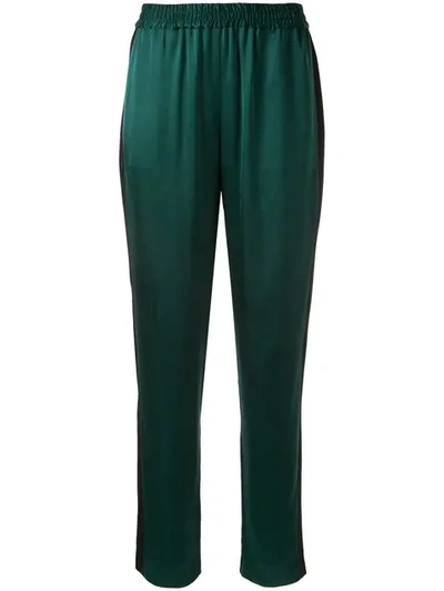 Layeur Elasticated Waist Trousers In Green