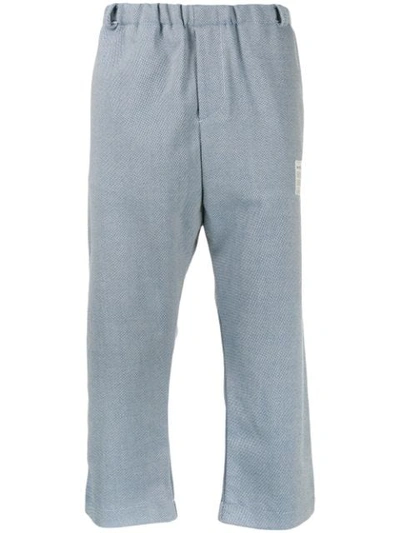 A-cold-wall* Cropped Trousers - Blue