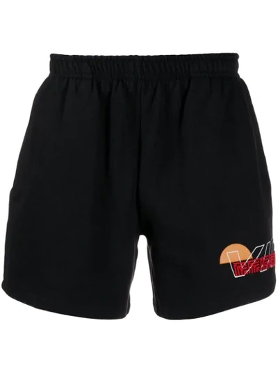 Adish Logo Jogging Style Shorts In Black