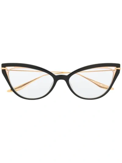 Dita Eyewear Artcal Cat-eye Glasses In Black