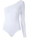 Amir Slama Floral Lace Insert Body In White